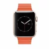 Apple Watch mágneses bőróraszíj /narancs/ 44/45/46/49 mm