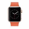 Apple Watch mágneses bőróraszíj /narancs/ 42/44/45/49 mm