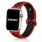Apple Watch lélegző szilikon óraszíj /piros - fekete/ 44/45/46/49 mm
