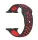 Apple Watch lélegző szilikon óraszíj /fekete-piros/ 40/41 és 42mm