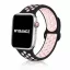 Apple Watch lélegző szilikon óraszíj /fekete-púder/ 40/41 és 42mm