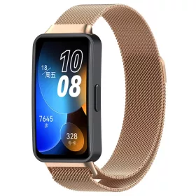   MYBANDZ Huawei Band 8-9 Milánói mágneses fém óraszíj/rosegold