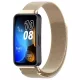 MYBANDZ Huawei Band 8-9 Milánói mágneses fém óraszíj/pezsgőarany