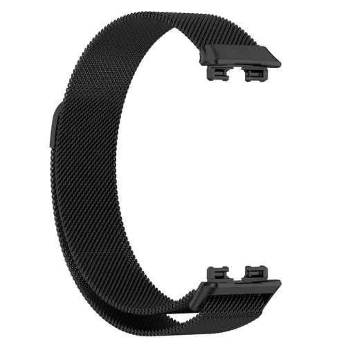 MYBANDZ Huawei Band 8-9 Milánói mágneses fém óraszíj/fekete