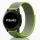 MYBANDZ Tépőzáras rugalmas szövet óraszíj / szürke-neon zöld / 22mm