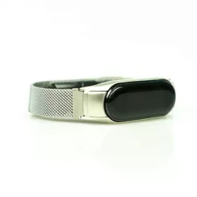   MYBANDZ Mi Band 5/6 - Milánói mágneses fém óraszíj - ezüst