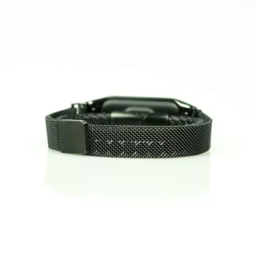 MYBANDZ Mi Band 5/6 - Milánói mágneses fém óraszíj - fekete