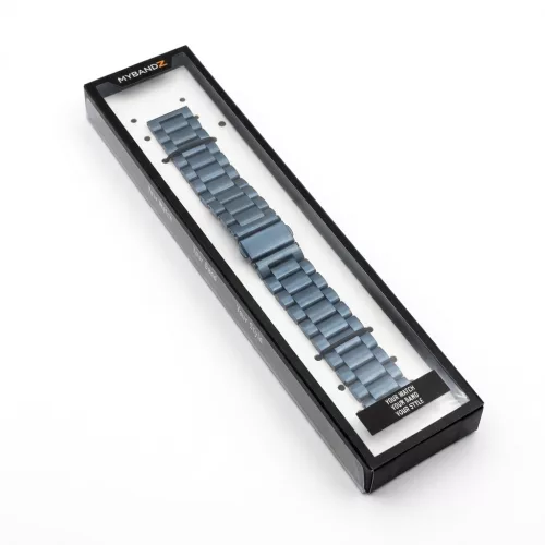 MYBANDZ Klasszikus fém óraszíj /sötétkék/ 22mm