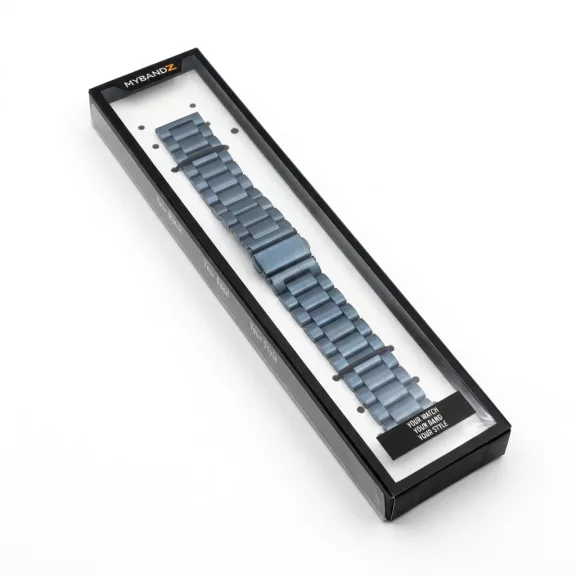 MYBANDZ Klasszikus fém óraszíj /sötétkék/ 20mm