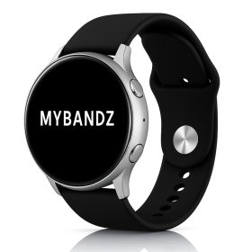 MYBANDZ Szilikon óraszíj gömb csattal /fekete/ 18mm