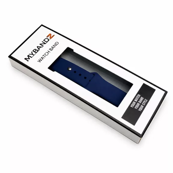 MYBANDZ Szilikon óraszíj gömb csattal /sötétkék/ 18mm