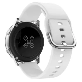 MYBANDZ Szilikon óraszíj fém csattal /fehér/ 20 mm