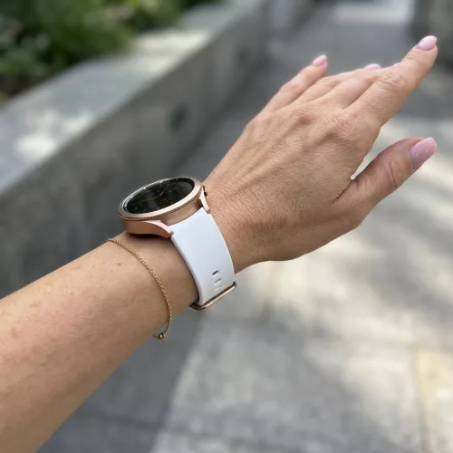 MYBANDZ Szilikon óraszíj fém csattal /fehér/ 20 mm