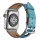Apple Watch rally bőróraszíj /világos kék/ 44/45/46/49 mm
