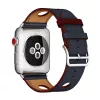Apple Watch rally bőróraszíj /kék-piros/ 44/45/46/49 mm