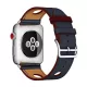 Apple Watch rally bőróraszíj /kék-piros/ 44/45/46/49 mm