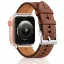 Apple Watch Verona bőróraszíj ezüst csattal /barna/ 44/45/46/49 mm