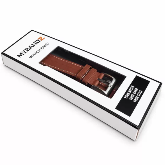 Apple Watch Verona bőróraszíj ezüst csattal /barna/ 44/45/46/49 mm