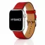Apple Watch bőróraszíj /piros/ 44/45/46/49 mm