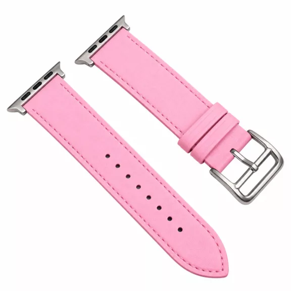 Apple Watch bőróraszíj /rózsaszín 44/45/46/49 mm