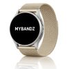 MYBANDZ Milánói mágneses fém óraszíj - pezsgőarany/ 22mm