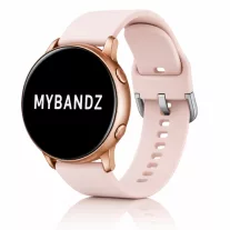 MYBANDZ Szilikon óraszíj ezüst csattal /púder/ 22mm