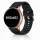 MYBANDZ Szilikon óraszíj ezüst csattal /fekete/ 22mm