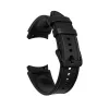 MYBANDZ Ívelt belül szilikon kívül bőr óraszíj Samsung Galaxy Watch 4-5-6-7 - /fekete/ 20mm