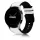 MYBANDZ Ívelt belül szilikon kívül bőr óraszíj Samsung Galaxy Watch 4-5-6-7- /fehér/ 20mm