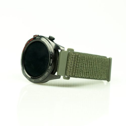 MYBANDZ Tépőzáras rugalmas szövet óraszíj /khaki / 20mm