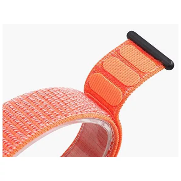 MYBANDZ Tépőzáras rugalmas szövet óraszíj /piros/ 20mm