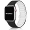 Apple Watch Loop mágneses szilikon óraszíj /fekete-fehér/ 44/45/46 és 49 mm