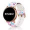 MYBANDZ Szilikon óraszíj rosegold csattal (pillangó mintás) / 20mm