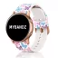 MYBANDZ Szilikon óraszíj rosegold csattal (pillangó mintás) / 20mm