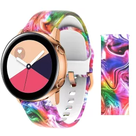   MYBANDZ Szilikon óraszíj rosegold csattal (festék mintás) / 20mm
