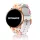 MYBANDZ Szilikon óraszíj rosegold csattal (virágmintás) / 20mm