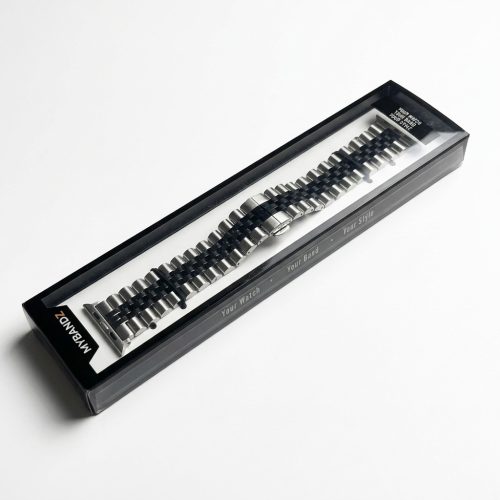 Apple Watch "Jubilee" láncszemes fém óraszíj /ezüst-fekete/ 44/45/46/49 mm