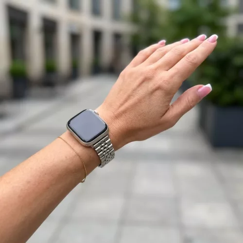Apple Watch Jubilee láncszemes fém óraszíj /ezüst/ 40/41 és 42mm