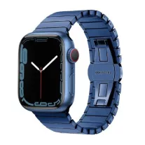   Apple Watch nagy láncszemes fém óraszíj /kék/ 44/45/46/49 mm