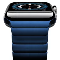   Apple Watch nagy láncszemes fém óraszíj /kék/ 44/45/46/49 mm