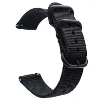 MYBANDZ Szövet óraszíj /fekete/ 22mm