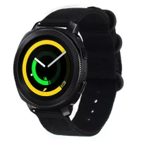 MYBANDZ Szövet óraszíj /fekete/ 22mm