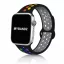 Apple Watch lélegző szilikon óraszíj /fekete-szivárvány/ 40/41 és 42mm