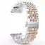MYBANDZ Pearlmaster láncszemes fém óraszíj - ezüst-rosegold/ 20mm