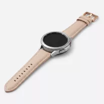   MYBANDZ Elegáns púder bőróraszíj rosegold csattal / 20mm