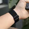 Apple Watch állítható rugalmas szövet óraszíj /fekete/ 44/45/46/49 mm