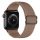 Apple Watch állítható rugalmas szövet óraszíj /barna/ 42/44/45/49 mm