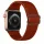 Apple Watch állítható rugalmas szövet óraszíj /sötétbarna/ 44/45/46/49 mm