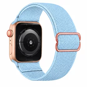   Apple Watch állítható rugalmas szövet óraszíj /babakék/ 40/41 és 42mm