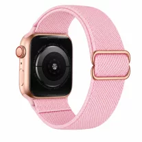   Apple Watch állítható rugalmas szövet óraszíj /halványrózsaszín/ 40/41 és 42mm